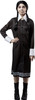 Rubie's Women's Wednesday Addams Costume Dress w/ Collar Black Medium 10-14