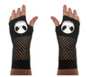 Nightmare Before Christmas Jack Skellington Fingerless Gloves Women's Black