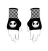 Nightmare Before Christmas Jack Skellington Fingerless Gloves Women's Black