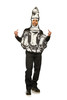 Seeing Red Skeleton Middle Finger Pull Over Funny Adult Halloween Costume