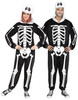 Skeleton Squad Adult Unisex Halloween Costume Hooded Jumpsuit LARGE