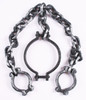 Zombie Prisoner Chains Shackles Neck Collar Halloween Costume Accessory Prop