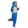 Licensed Sonic The Hedgehog 2 Movie Adult Unisex Costume Hooded Jumpsuit L-XL