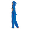 Licensed Sonic The Hedgehog 2 Movie Adult Unisex Costume Hooded Jumpsuit L-XL