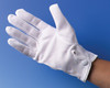 8" White Gloves with Snaps Halloween Costume Accessory Adult Theatrical Clown