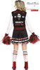 Scream For The Team Ghost Face Cheerleader Adult Women's Halloween Costume 10-14