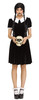 Fun World Gothic Girl Velvet Dress Adult Women's Halloween Costume MD-LG 10-14