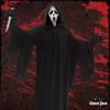 Ghost Face Scream Decor 5'x5' Fabric Backdrop w/ Grommets Halloween Background