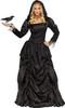 Wicked Evil Queen Black Gothic Gown Adult Women's Costume SM-MD 2-8