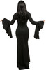 Rubie's Women's Morticia Addams Costume Black Dress Wednesday Series LARGE 12-14