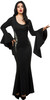 Rubie's Women's Morticia Addams Costume Black Dress Wednesday Series SMALL 4-6