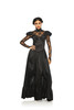 Black Goth Gown w/ Lace Dress Adult Women's Halloween Costume XX-LARGE 14-16