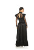 Black Goth Gown w/ Lace Dress Adult Women's Halloween Costume MEDIUM 6-8