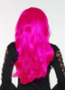 Underwraps Long Sassy Womens Adjustable Adult Costume Wig Hot Pink