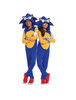 Licensed Sonic Prime New Yoke City Classic Kids Costume Hooded Jumpsuit SM 4-6