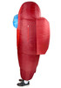 SUS Crew Among Us Red Imposter Crew Mate Killer Inflatable Child Costume Unisex