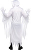 Banshee Phantom White Hooded Robe Mask Halloween Costume Adult Men's One Size