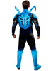 Rubies Deluxe Blue Beetle Superhero Muscle Adult Halloween Costume XL 40-42