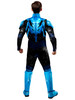 Rubies Deluxe Blue Beetle Superhero Muscle Adult Halloween Costume XL 40-42