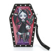 Spookyville Critters Coffin Girl Wallet Wristlet in Vinyl