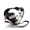 Glow In The Dark Heart Shape Frank w/ Bride Wristlet Bag Frankenstein & Bride