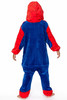 Be Wicked Blue Red Spiderman Child Kids One Piece Jumpsuit Costume Size 10-14