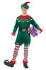 Deluxe Christmas Elf Costume Tunic Santa's Helper Adult Green Mens Womens LG/XL