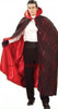Tattered Vampire Cape Adult Lined Bloody Look Costume Dracula Demon Satan Devil