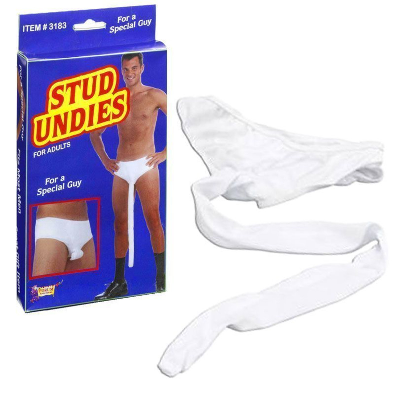 Adult Stud Undies Underwear Well Hung Party Mens Gag Gift Joke Costume  Accessory - www.