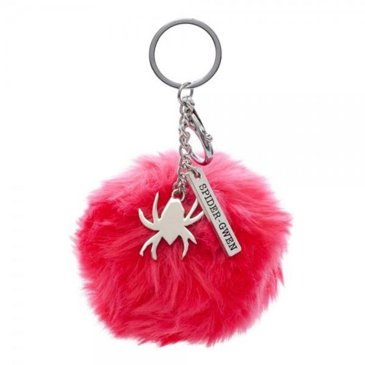 Pom Pom & Letter Charm Keychain