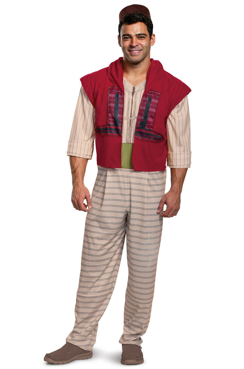 Disney Licensed Deluxe Aladdin Adult Men's Halloween Live Action Costume  MD-XXL - www.