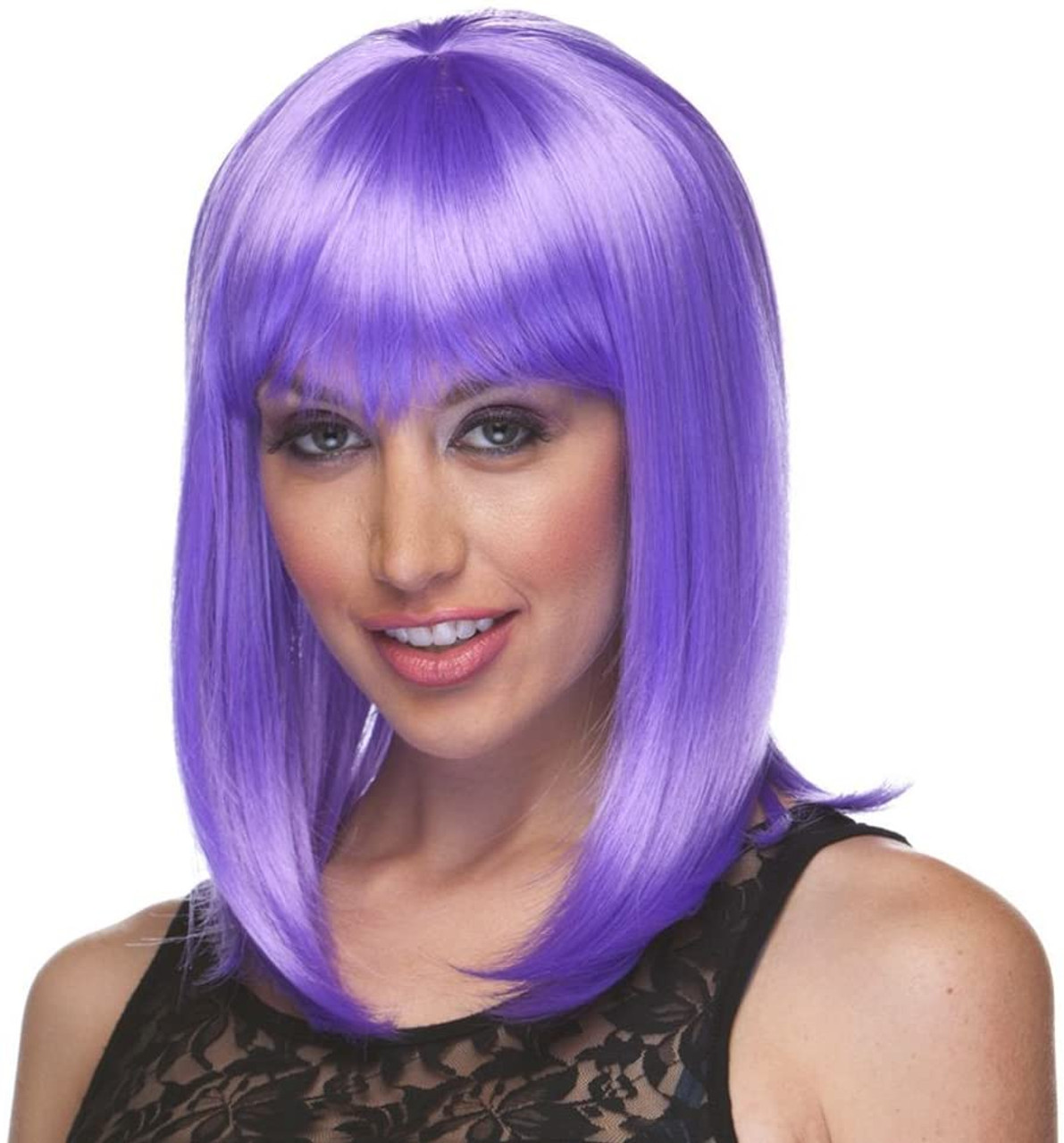 purple costume wig
