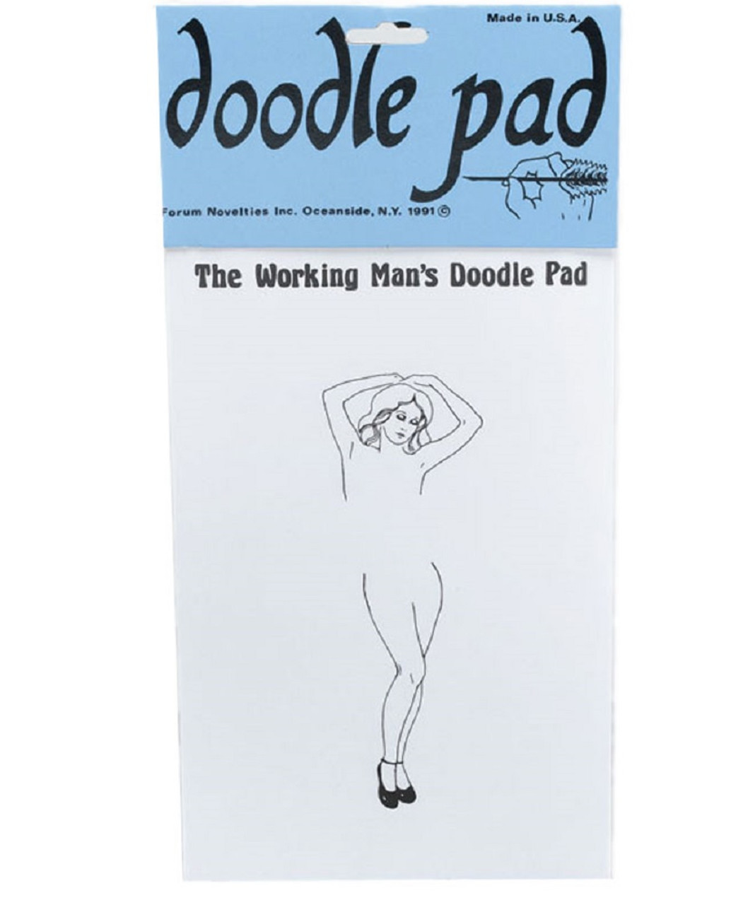 The Working Girl's Doodle Pad Stationery Paper Novelty Joke Naughty Naked  Man - www.