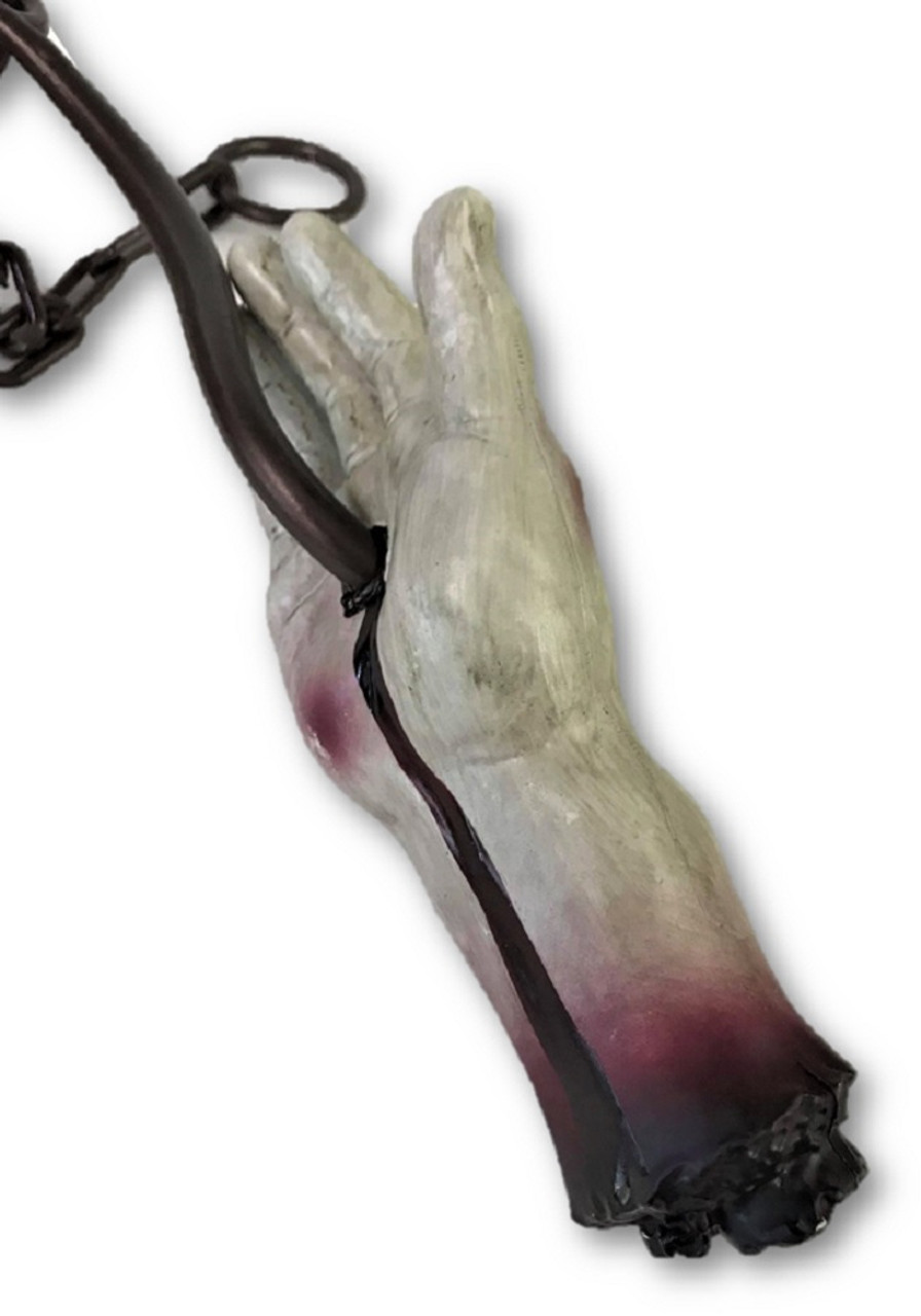 23 Meat Hook Severed Bloody Zombie Hand Decoration Halloween Prop Haunted  House - www.