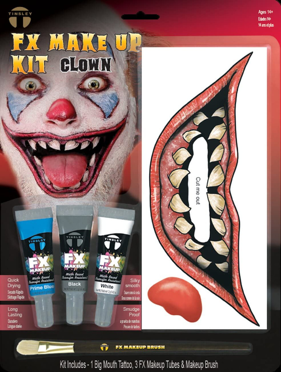 clown mouth makeup