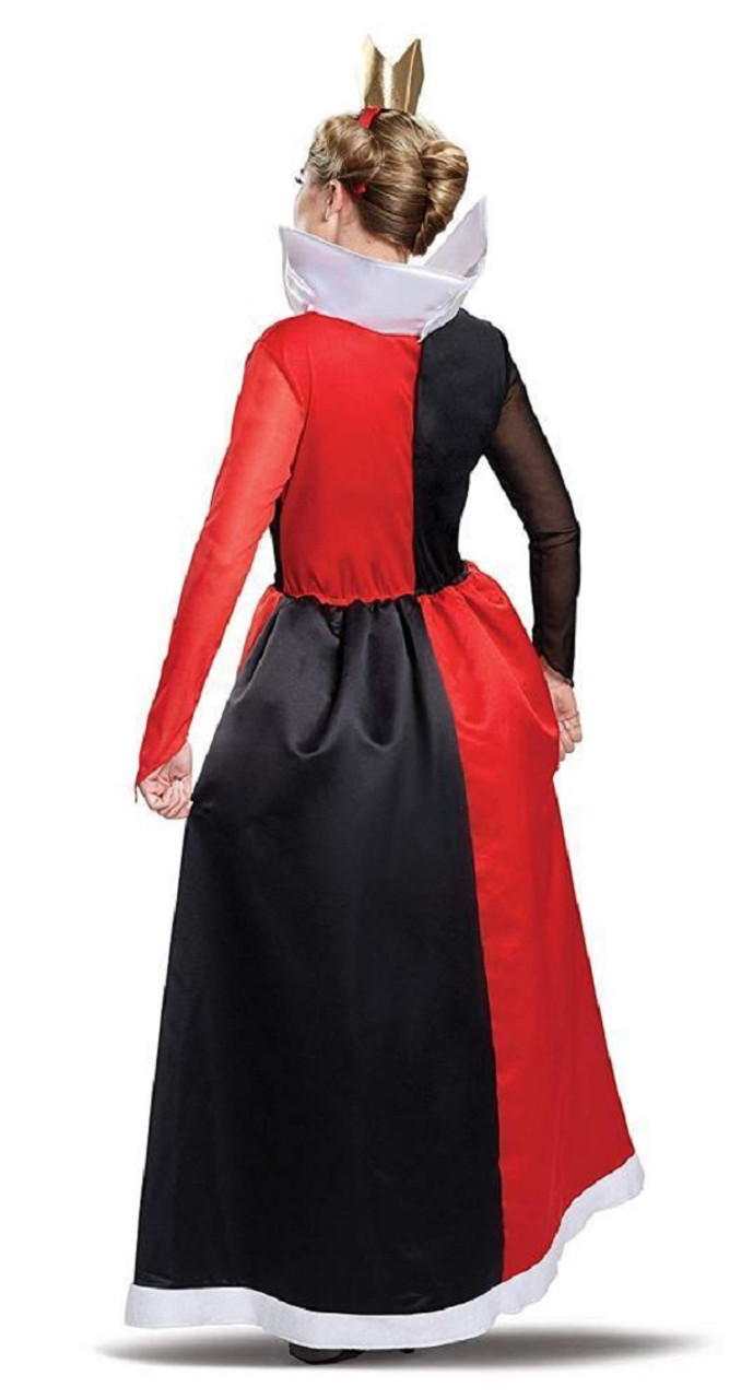 Disney Alice In Wonderland Queen Of Hearts Deluxe Adult Women's Costume MED  8-10 - www.