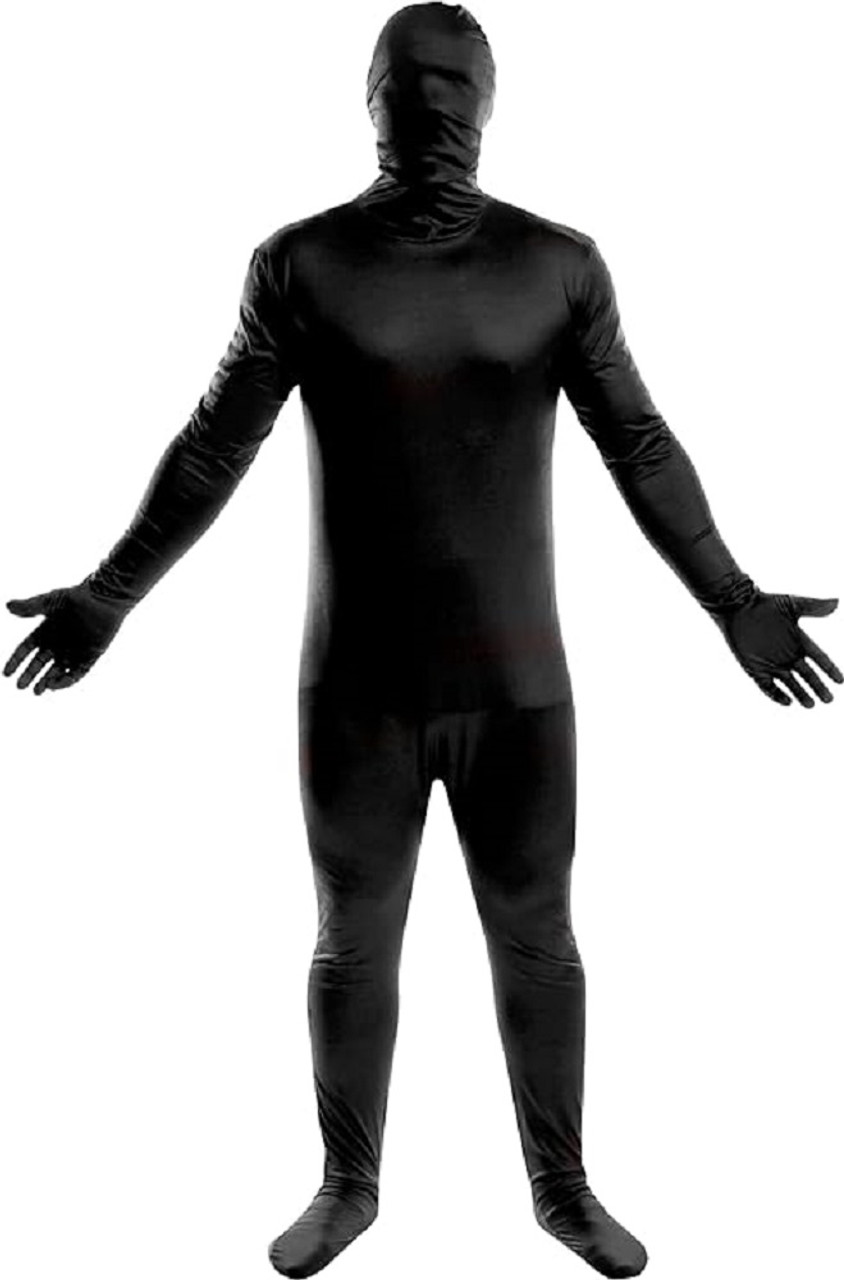 Basic Black Spirit Bodysuit Second Skin Adult Men's Costume LARGE 42-44 -  www.