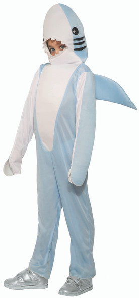 The Shark Halloween Costume Jumpsuit Child Toddler White Shark Week Blue/White