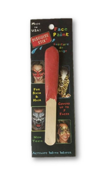 Graftobian Disguise Stix Circus Red Makeup Stick For Skin & Hair Face Painting