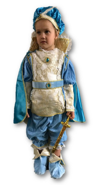 Deluxe Renaissance Tudor Prince Romeo Shakespeare Toddler Boys Costume Size 6