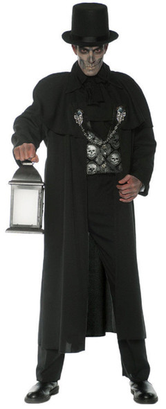 Early Mourning Skull Lord Full Length Jacket Men's Halloween Costume STD-XXL