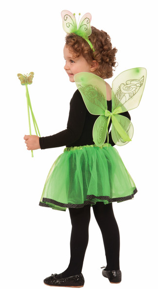 Dress Up Girls Green & Black Skirt Petticoat Tutu Child Ballet Costume Accessory