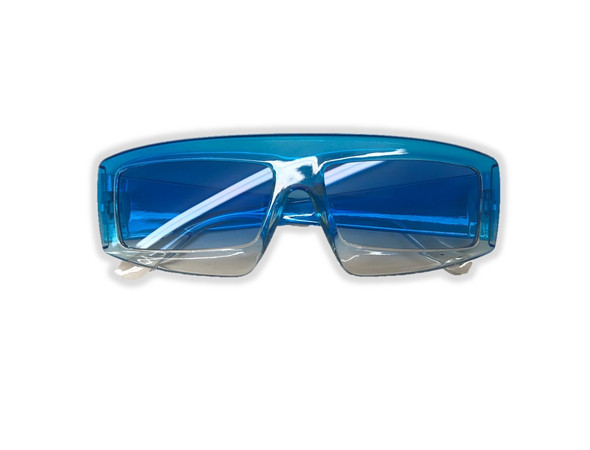 80s To The Maxx Totally Stylin' Sunglasses Blue Abstract Retro Costume Accessory