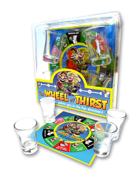 The Wheel Of Thirst Fun Party Drinking Game Adult Novelty Shots Shooters Barware