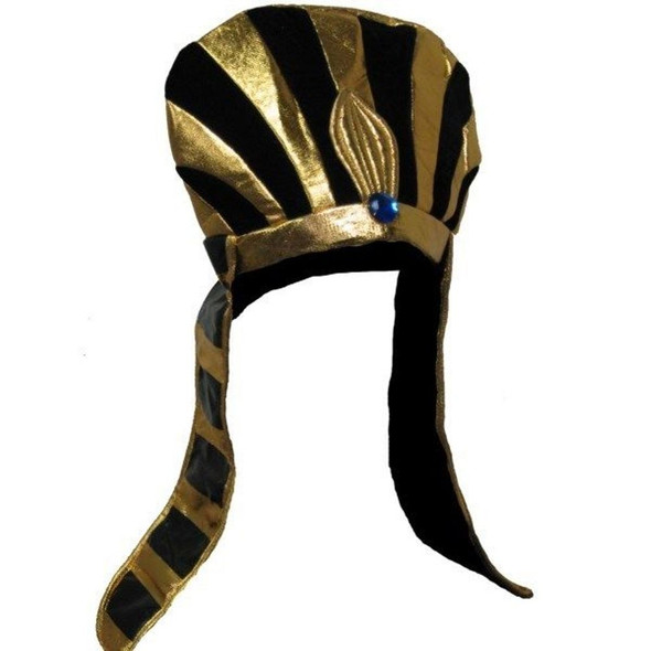 Black Gold King Tut Pharaoh Hat Egyptian Roman Greek Costume accessory Easter