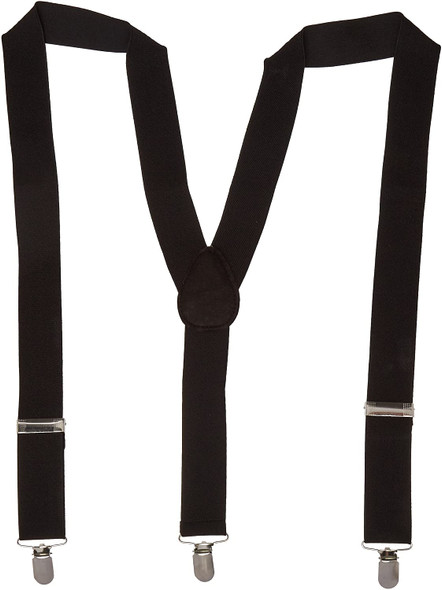 Solid Black Suspender Adult Men's Women's Costume Accessory Prom Groom