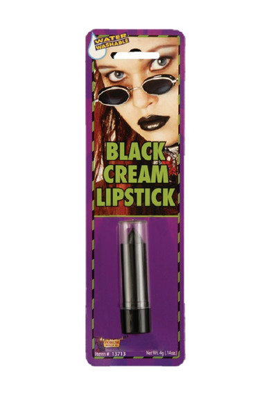 Black Cream Lipstick Makeup Goth Halloween Costume Accessory