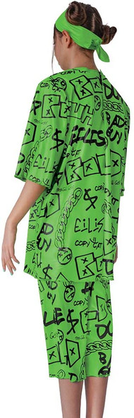 Billie Eilish Duh Child Halloween Costume Singer Girls Teen Green Outfit SM-XL