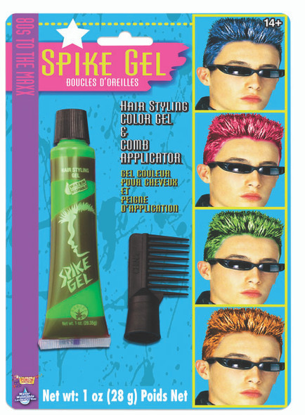 Bright Color 80s Neon Green Hair Spike Gel Temporary Color Costume Accessory