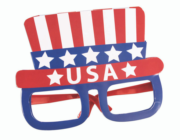 Jumbo Patriotic 4th Of July USA Uncle Sam Glasses Adult Costume Accessory